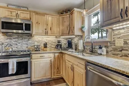 Cabin~Views~Heart Of Town~W&D~Fireplace~Kitchen